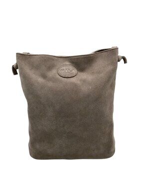 M.I.L.A Gray Suede Jackie Crossbody Bag